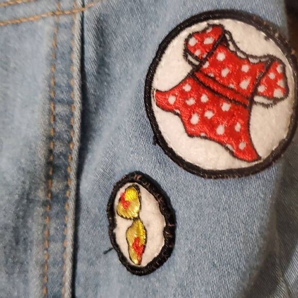 VINTAGE DISNEY TODDLERS DENIM JACKET - Picture 4 of 7